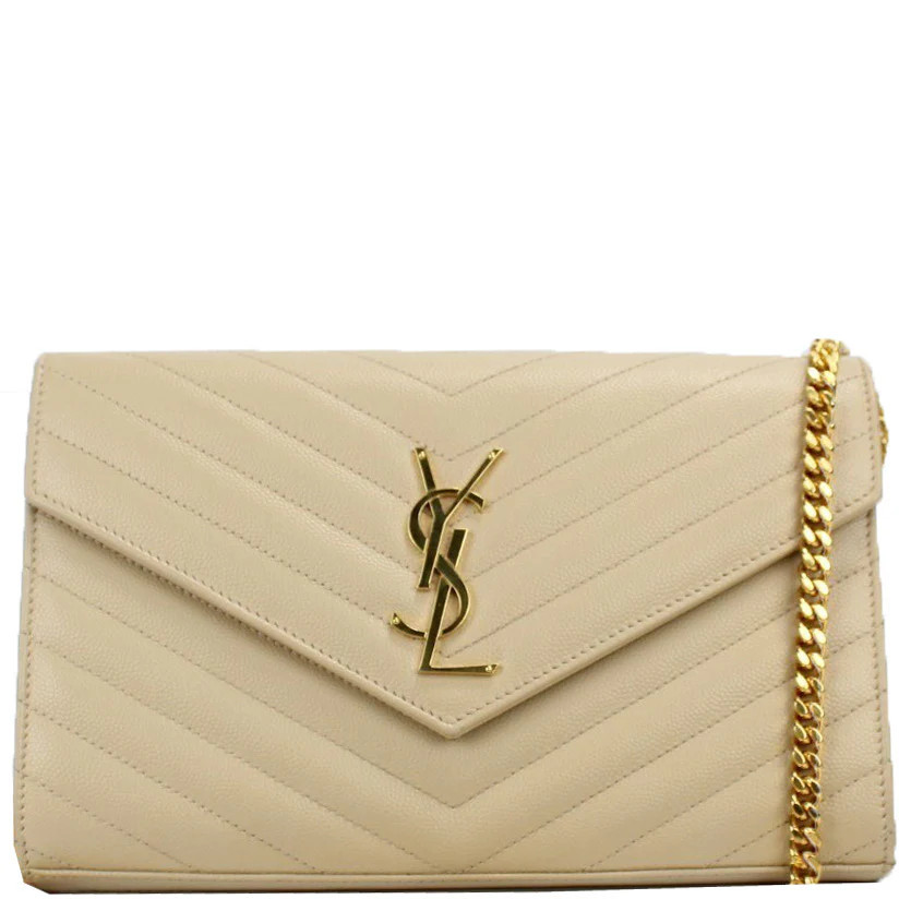 Envelope Chevron Wallet on a Chain | Keeks Designer Handbags