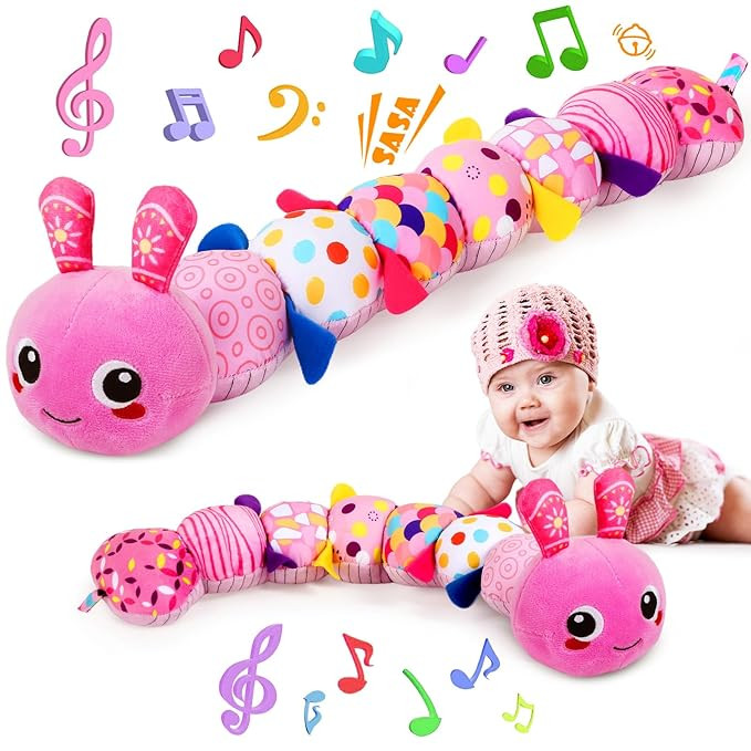 KMUYSL Baby Toys 0-6 6-12 Months, Sensory Music Animal Stuffed Toy for 0 1 2 3 4 5 6+ Months, Plu... | Amazon (US)