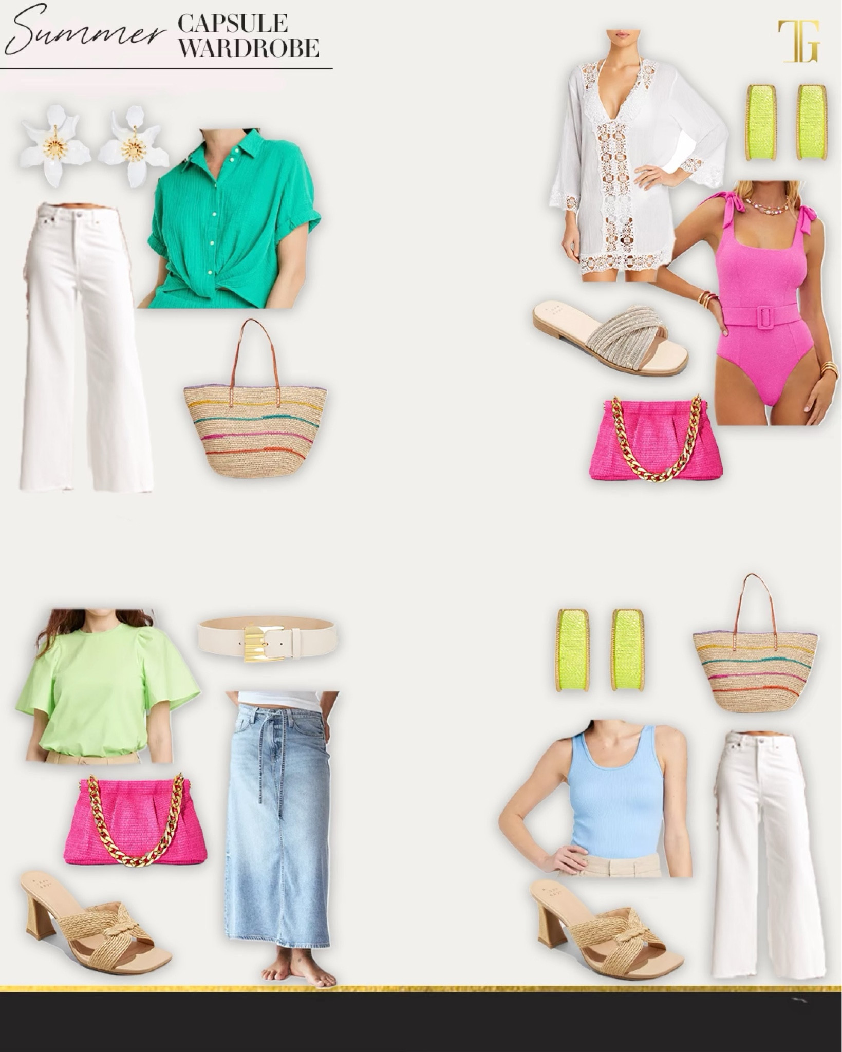 Summer capsule is here!  I’ve curated a great selection of amazing pieces to add to your wardrobe for the season and styled 24 looks out of these pieces. 