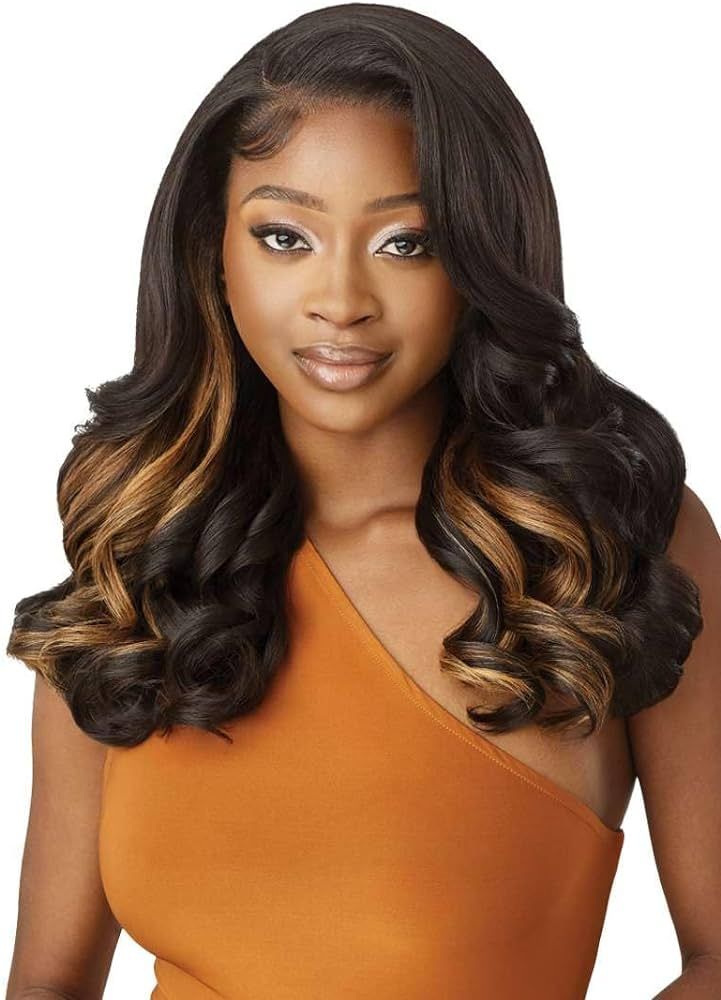 Outre Lace Front Wig - Melted Hairline - Juliet (OFF BLACK 1B) | Amazon (US)