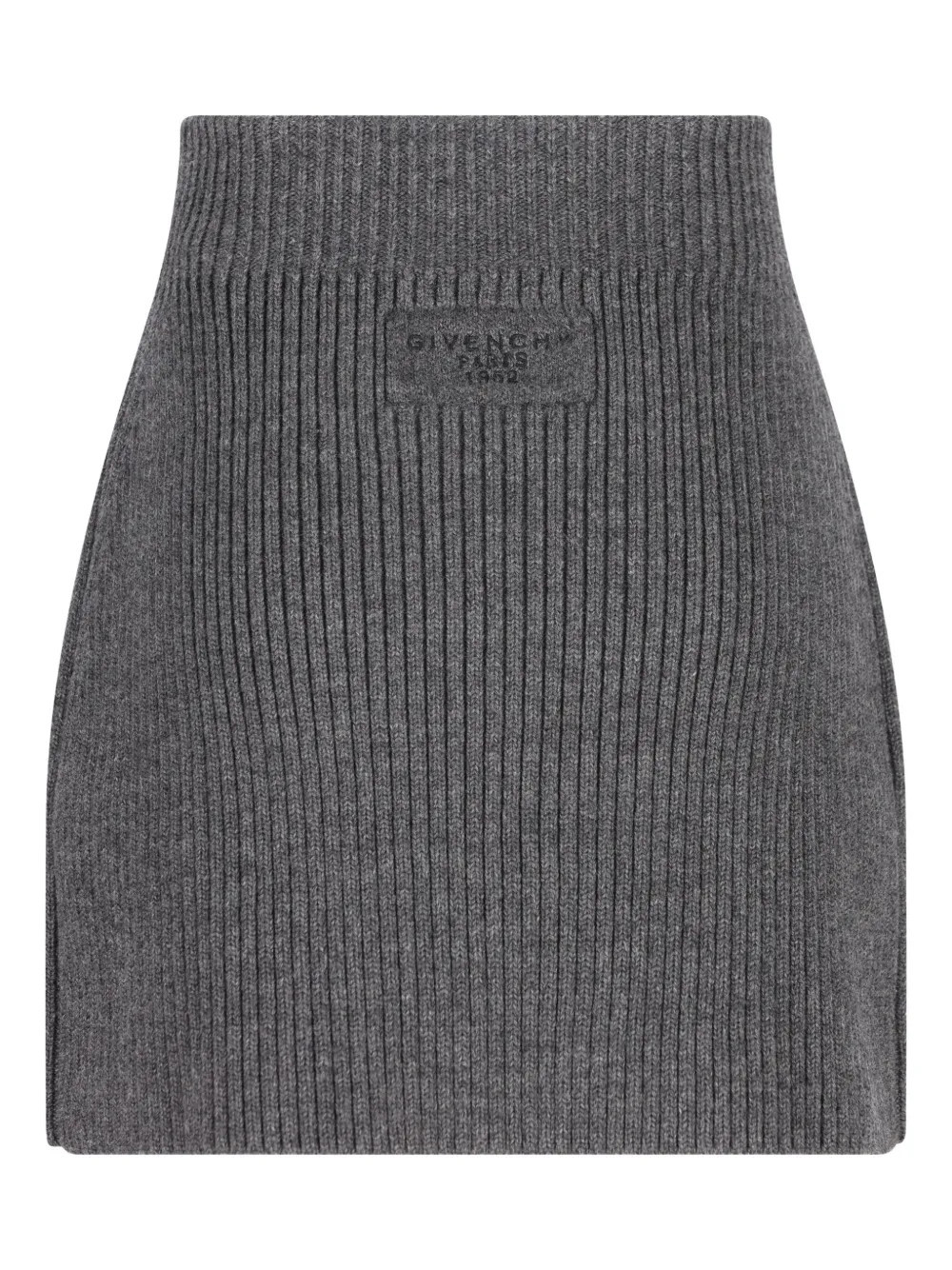Givenchy ribbed-knit mini skirt - Grey | Farfetch Global