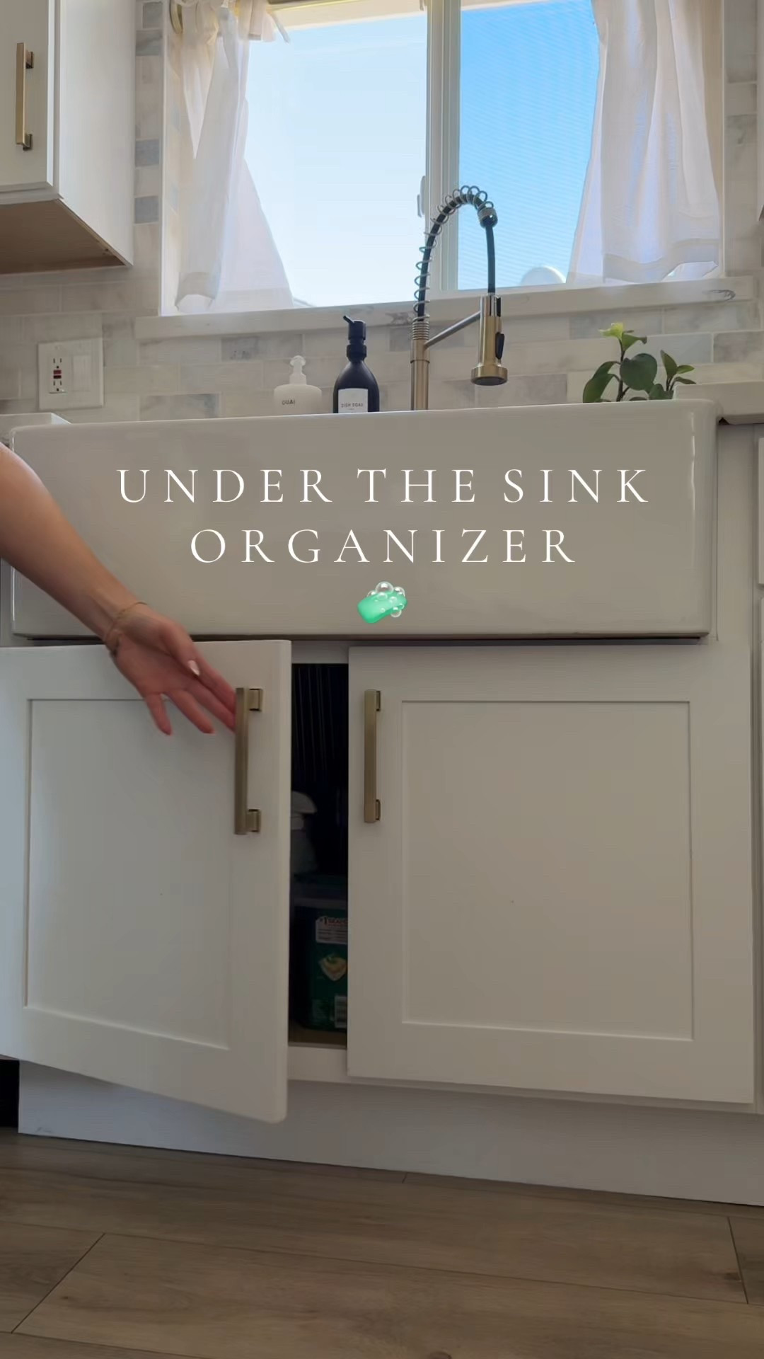 POV: you finally stopped living in under-sink chaos 🧼🧽

This under-sink organizer actually fits around the pipes and turned my clutter cave into a clean dream🙌🏼

No tools. No drama. Just peace.

#LTKFindsUnder50 #LTKHome
