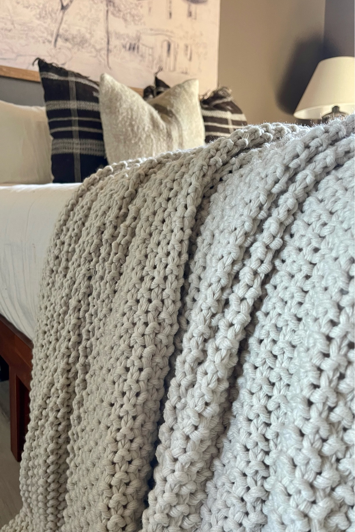 Chunky Knit Bed Blanket Casaluna™ curated on LTK