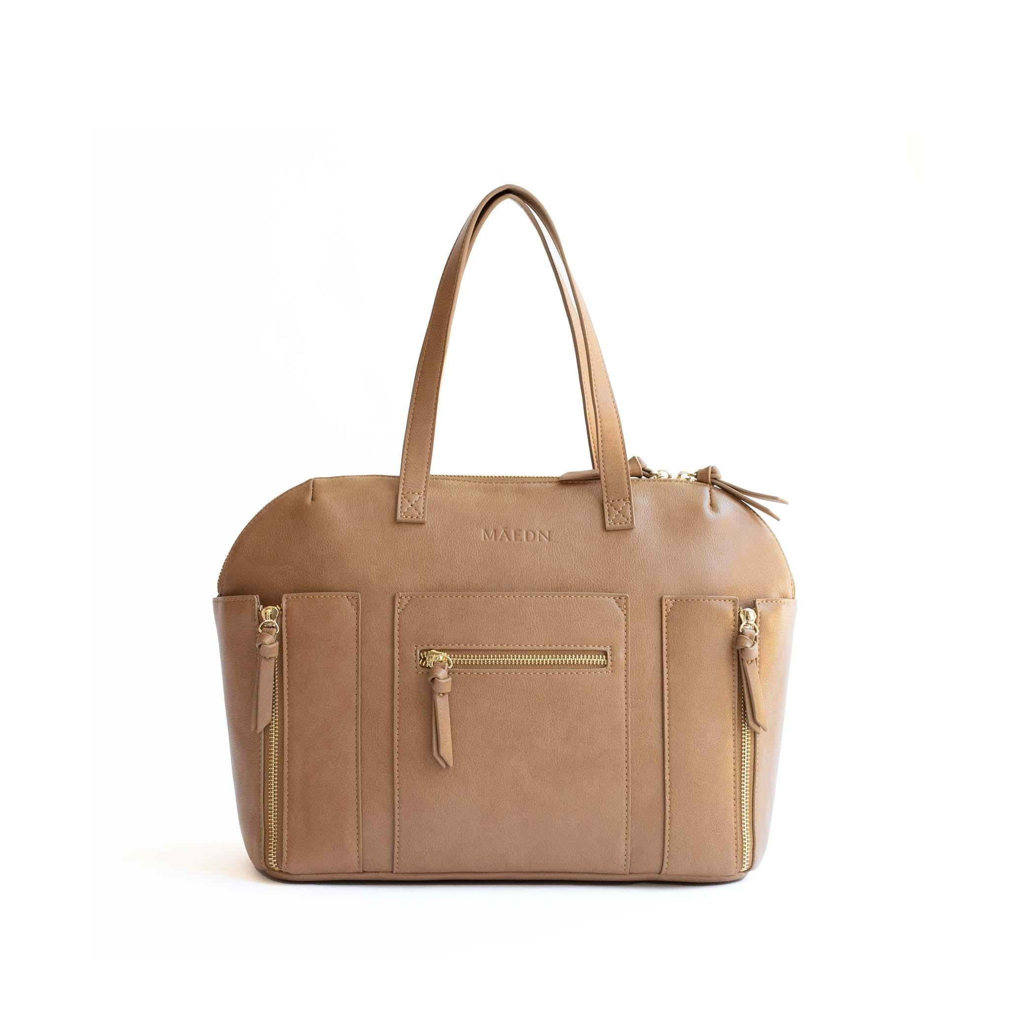 CAMEL MIDI CARRYALL TOTE | Maedn