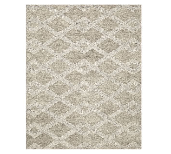 Chase Textured Hand Tufted Wool Rug - Natural | Pottery Barn (US)