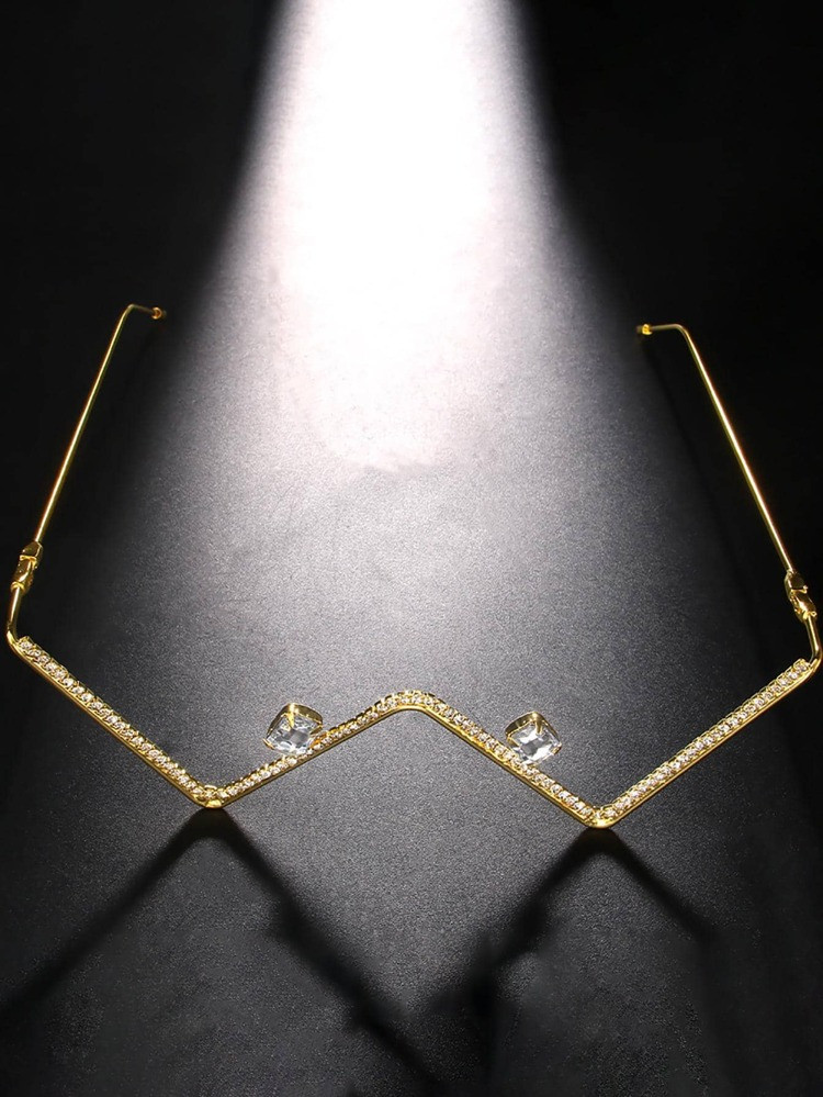 Rhinestone Decor Glasses Frame | SHEIN