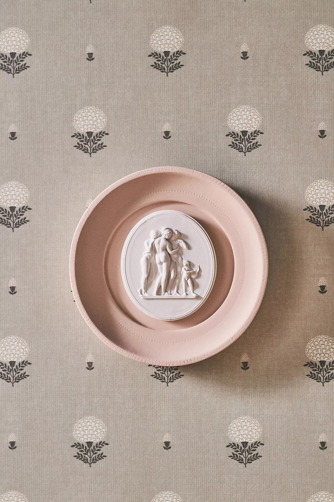 STATUETTE Pink Plaster Framed Intaglio Gallery Wall Charm | Anthropologie (US)