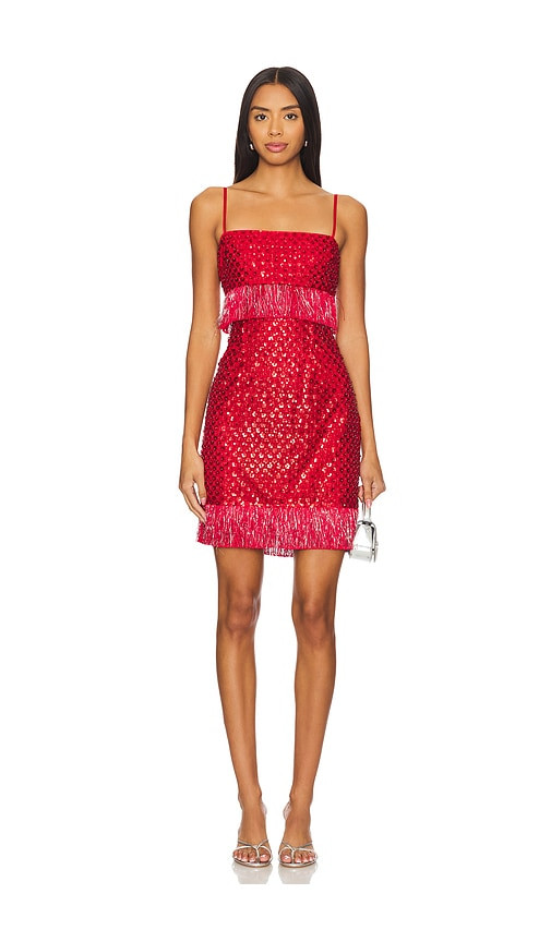 SAYLOR Caitriona Dress in Red. - size S | Revolve Clothing (Global)