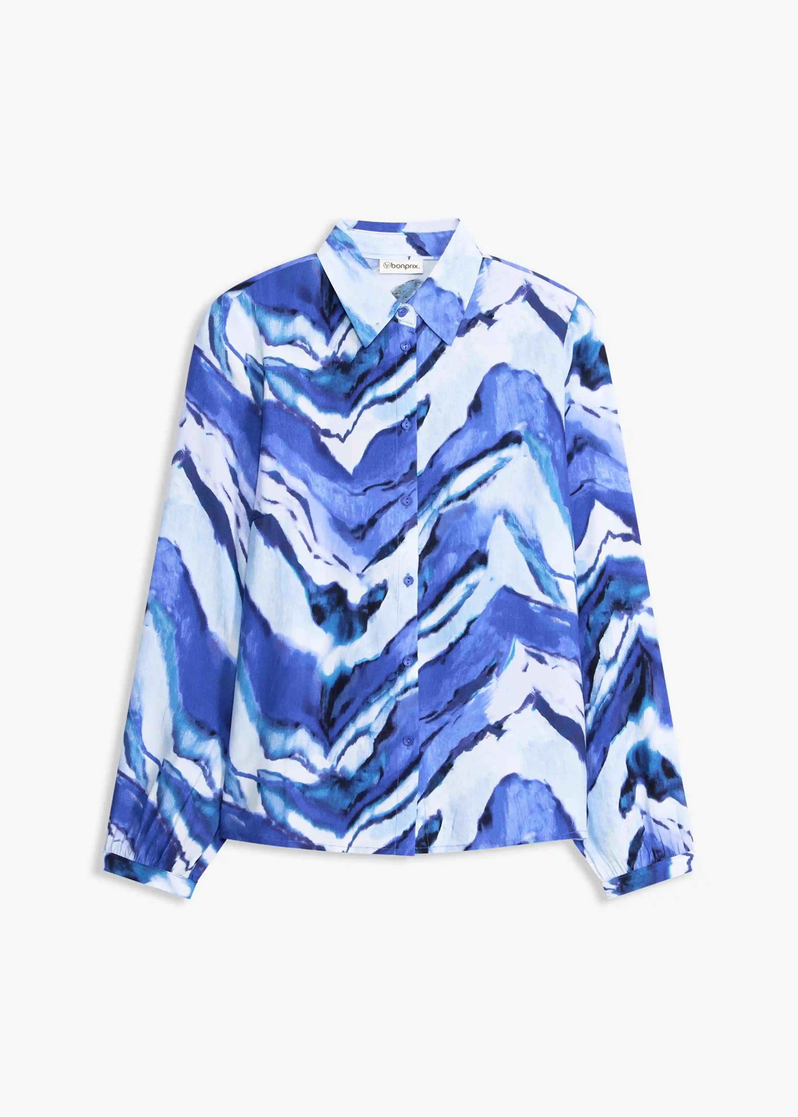 modische Bluse mit Knopfleiste vorne und leicht voluminösen Ärmeln | Bonprix DE