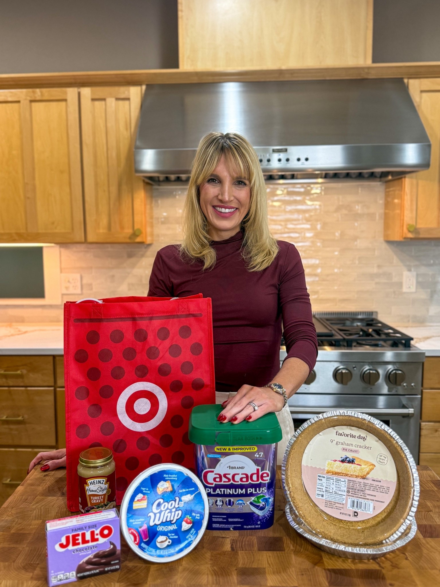 #ad The holidays are all about joy-hosting family and friends, cooking together, and making memories. But let’s be real, that joy can easily get buried under all the prep, cooking, and cleanup. That’s why I’ve partnered with Target to create my Holiday Hosting Bundle: Dessert Edition- the easiest way to host with confidence and keep the stress low.

This no-bake chocolate pudding pie (made with JELL-O Instant Pudding, COOL WHIP, and PHILADELPHIA Cream Cheese) is the perfect make-ahead dessert that frees up your oven for all the sides and the turkey. And when it’s time to clean up, Cascade Platinum Plus lets you just scrape, load, and you’re done-no soaking, no piles of dishes.
✨ Easy Hosting Hacks:
• Make-ahead desserts keep the oven open for mains and sides.
• Cascade Platinum Plus takes care of the cleanup in minutes.
Make Target your complete hosting destination this season- and don’t miss their big holiday sales right before Thanksgiving and Christmas to stock up on everything you need for cooking, cleaning, and celebrating.
🎄 Host the holidays starting at $1.89!
#TargetFinds #TargetStyle #CascadePartner #HeinzPartner #CoolWhipPartner #JelloPartner #TargetPartner @Target @mycascade @heinz @jello @coolwhip 



#LTKHoliday #LTKSaleAlert #LTKCyberWeek