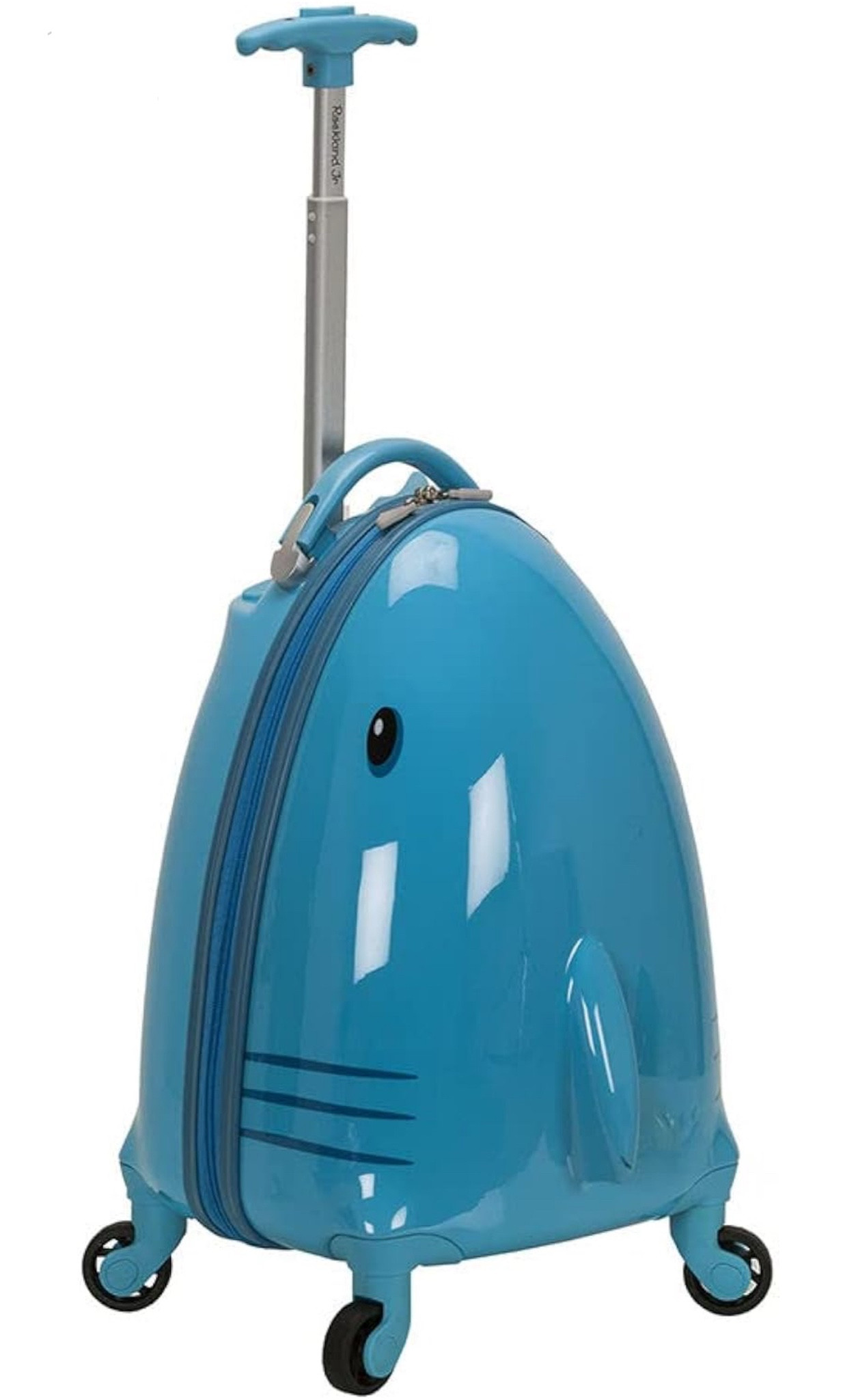 Rockland Jr. Kids' My First Hardside Spinner Luggage,Telescoping Handles, Shark, Carry-On 19-Inch travel kids luggage 

#LTKGiftGuide #LTKTravel #LTKKids