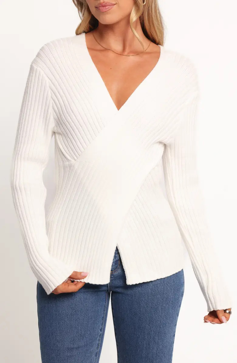 Hannon Crossover Rib Sweater | Nordstrom