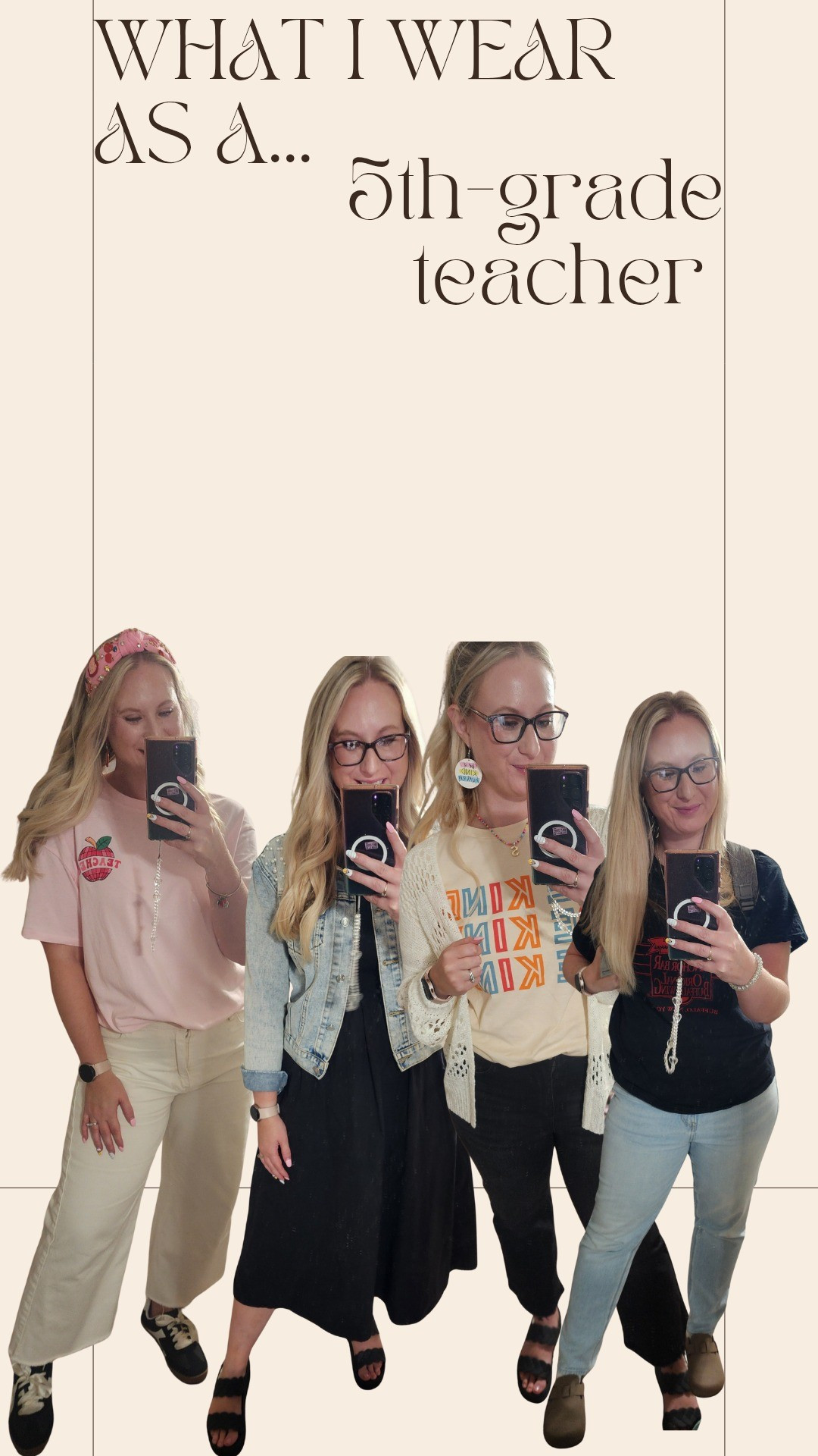 Teacher OOTD roundup ✨ My 5th grade teacher outfits from this (short & sweet) week — no school Monday for Labor Day! 💙👗Keeping it comfy, cute, and classroom-ready while teaching my 5th graders 📚✏️Teacher Outfit | Teacher Style | Teacher Fashion | Affordable Fashion | Midsize Style | Back to School ✨️ 

#LTKStyleTip #LTKWorkwear #LTKMidsize