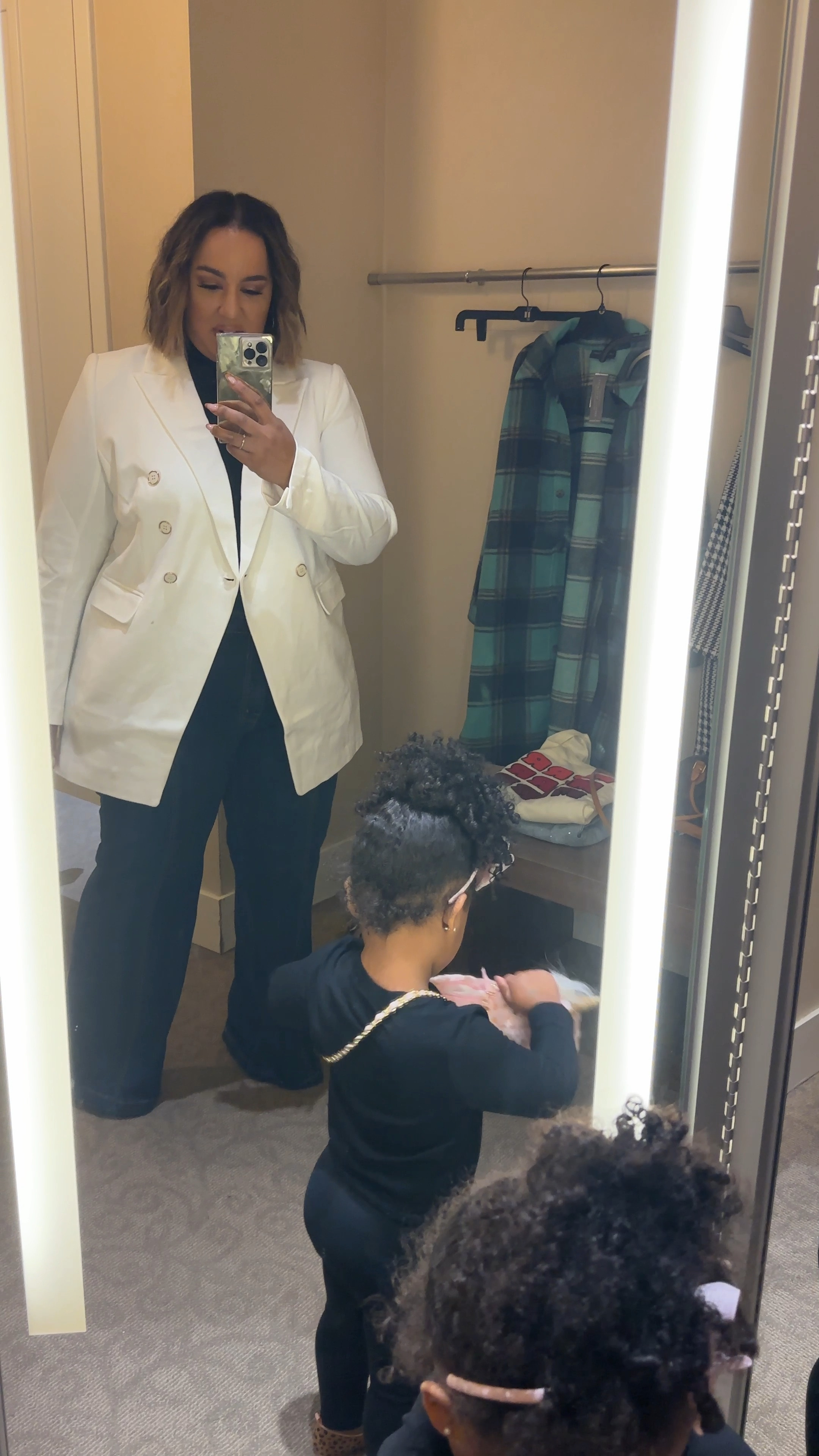 White is classic and can be worn in the fall or winter. Love this double breasted blazer from lane bryant wearing the 18/20 and its a little oversized 

#LTKSeasonal #LTKplussize #LTKHoliday