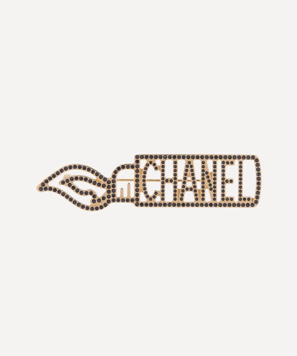 Turn of the Century Chanel Gilt Faux Jet Christmas Brooch | Liberty London (UK)