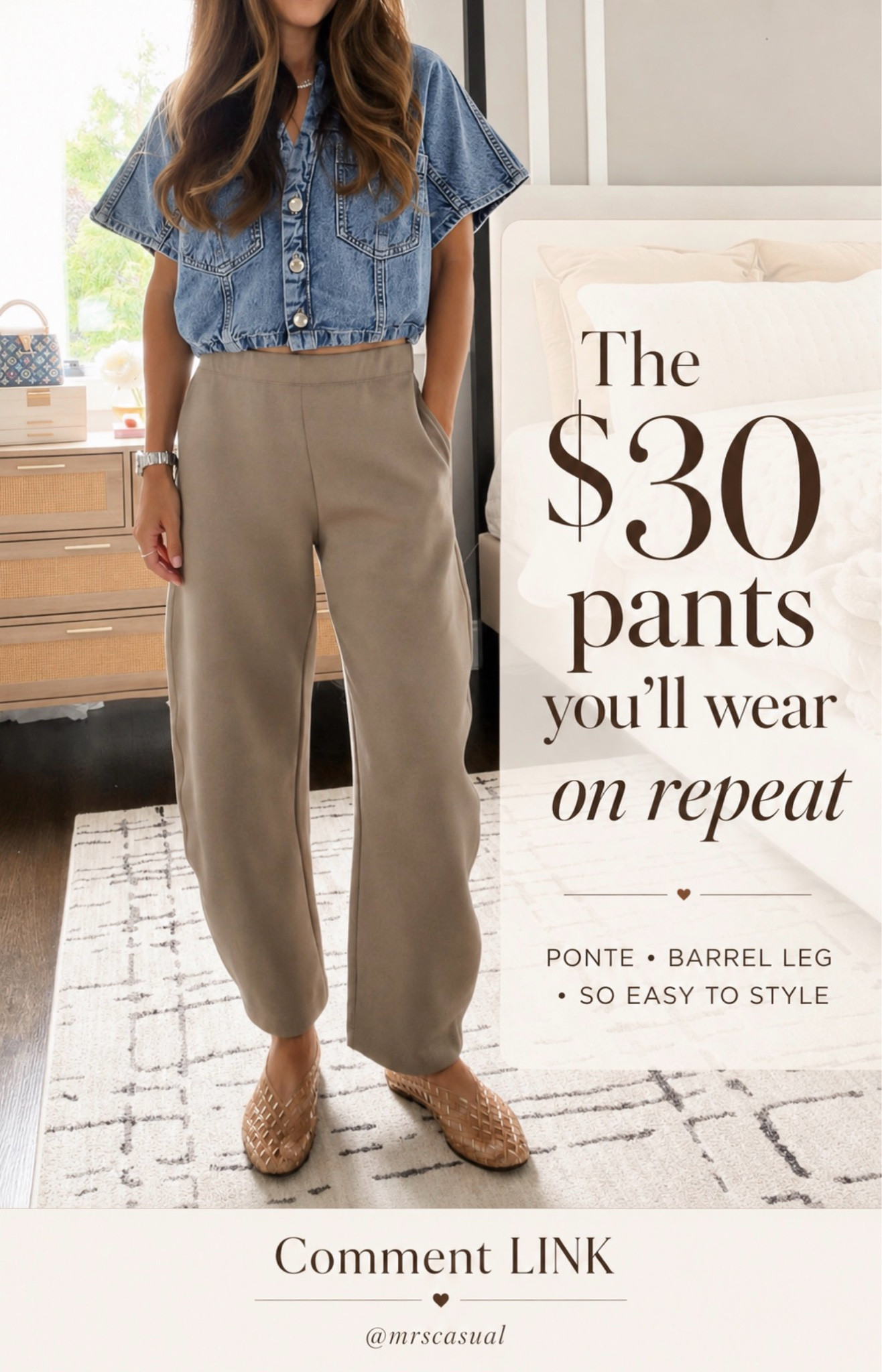 These $30 Target pants are a 50/10 🤎 The cutest barrel leg shape, easy to dress up or down… exactly what I want in an everyday pair!

Comment LINK and I’ll send you the details!

#LTKOver40 #LTKSeasonal #LTKmomlife