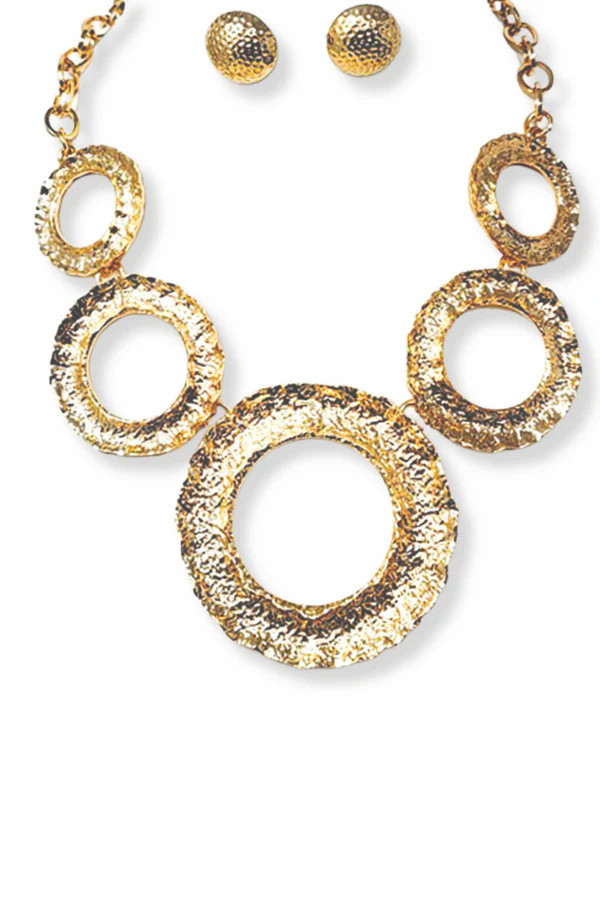 Comes Back Around Gold Statement Necklace | The Willow Tree