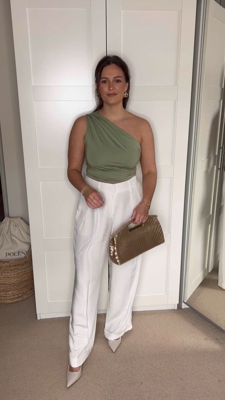 Outfit 1-
Top - Size small- H&M
Earrings H&M
Trousers - Size 12 Lily Silk
Heels - River Island 
Bag - Next 

Outfit 2- 
Black midi Dress - Warehouse - Size 12
Cropped Black Blazer - River Island - Size 12
Heels- New Look

Outfit 3
Top- River Island - Size 10
Jeans- Nakd (linked on IG)
Bag - Next
Shoes - Primark (recent) 

Outfit 4
Skirt - New Look - Size 12
Blazer - River Island - Size 12
Belt - H&M
Heels- River Island 
Earrings - Soru

#LTKmidsize #LTKeurope