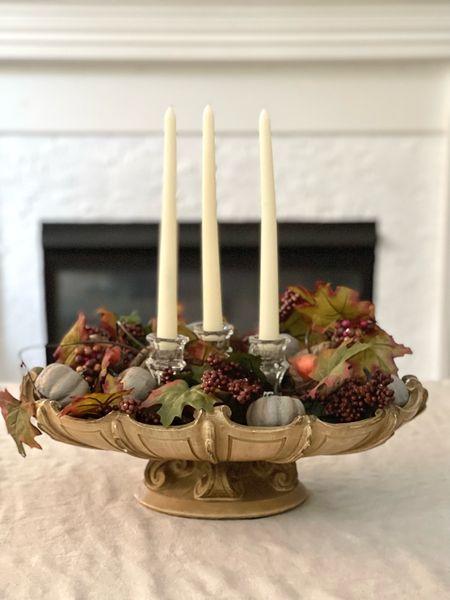 An easy Fall or Thanksgiving centerpiece for your table to celebrate the cozy season.

#LTKSeasonal #LTKunder50 #LTKhome