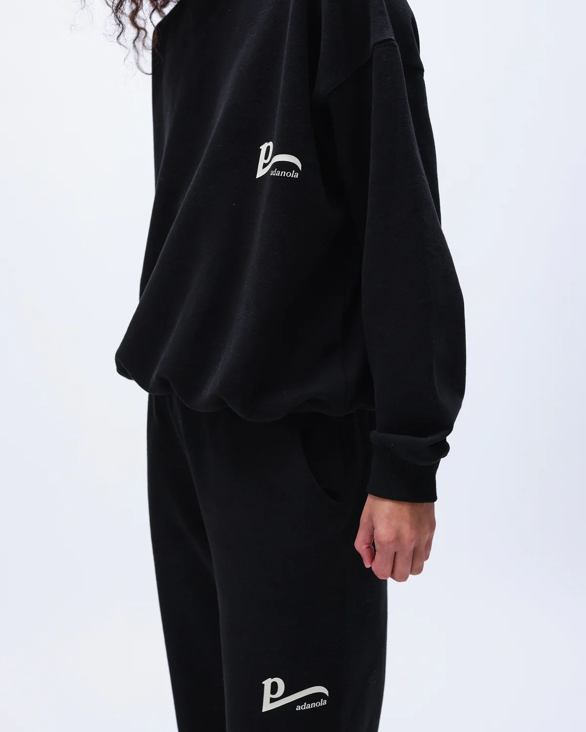 P Oversized Sweatshirt - Black | Adanola UK