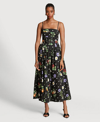 Women's Drop Waist Belted Midi Dress | Macy's