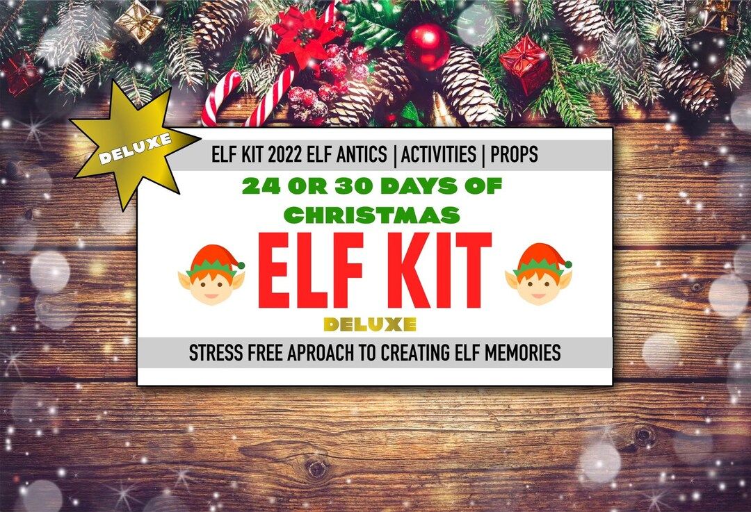 Deluxe Elf Kit, 24 or 30 Days Of Christmas, Elf Props, Elf Accessories, Elf Mischief, Prop Pack, ... | Etsy (US)