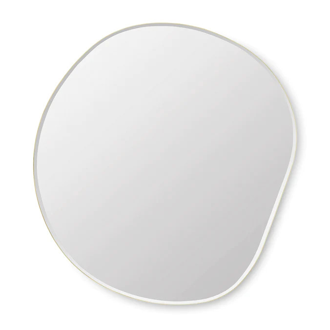 ferm LIVING Pond Mirror, Brass | dotmaison.com