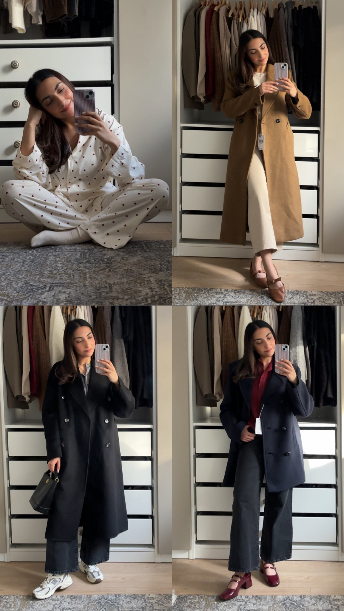 mango, coat haul, wool coat, tan coat, brown coat, black coat, navy coat, structured coat, relaxed coat, new look, h&m, sezane, new balance, cream jeans, petite jeans, black jeans, burgundy, winter outfit inspo

#LTKeurope #LTKSeasonal #LTKstyletip