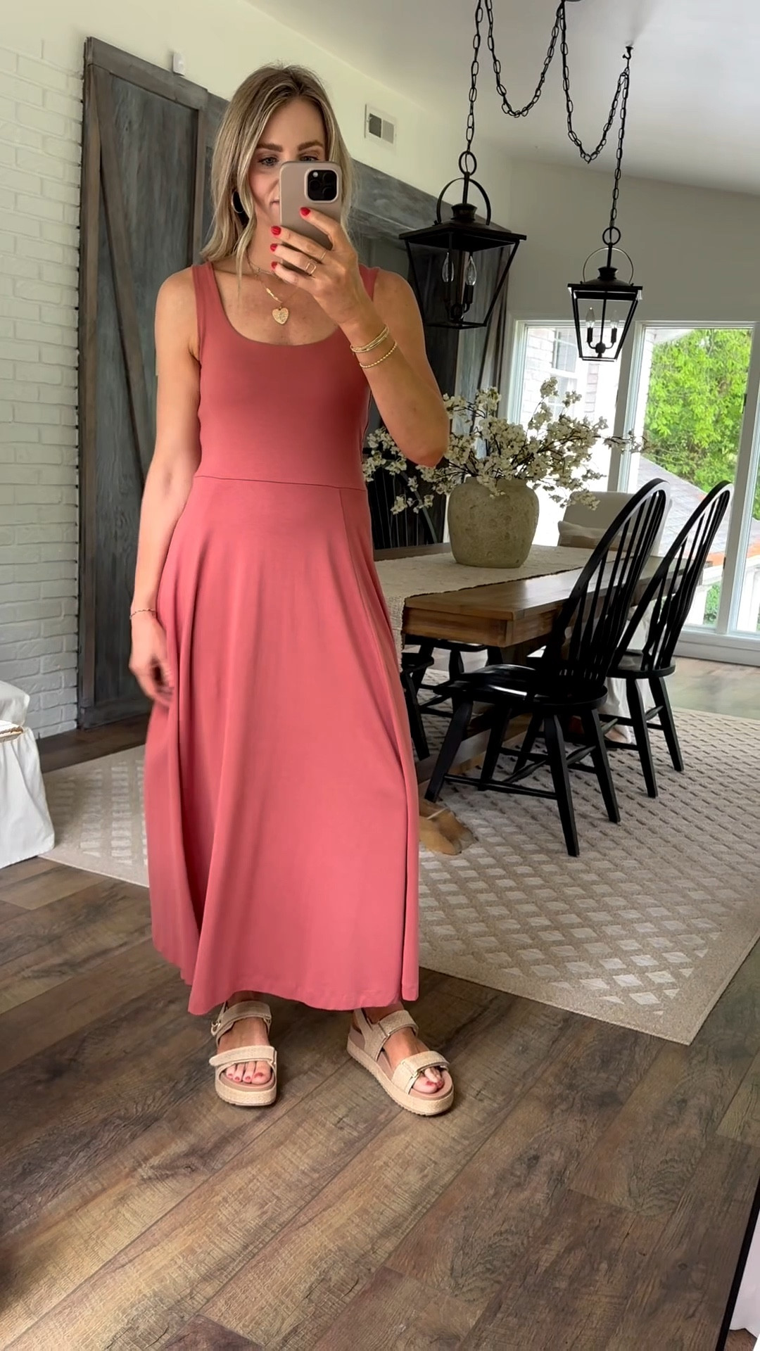 This dress is soooo flattering and comfortable 👌 American eagle 👏
5’7”/140 size medium 

#LTKMothersDay #LTKootd #LTKWorkwear