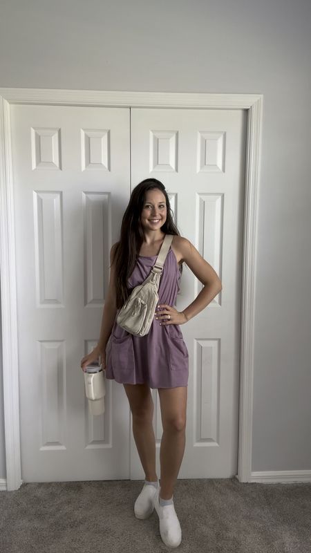 Comfy casual errand outfit 
Wearing a size small free people dupe dress from Amazon 
Crossbody bag and Stanley cup! 

#LTKfindsunder50 #LTKstyletip #LTKsalealert