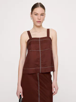 Viscose-Linen Tank | Banana Republic (US)