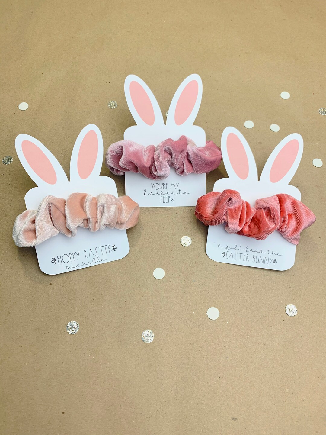 Easter basket stuffers-easter scrunchie-easter bunny gift-easter sunday gift-easter gift for girl... | Etsy (US)