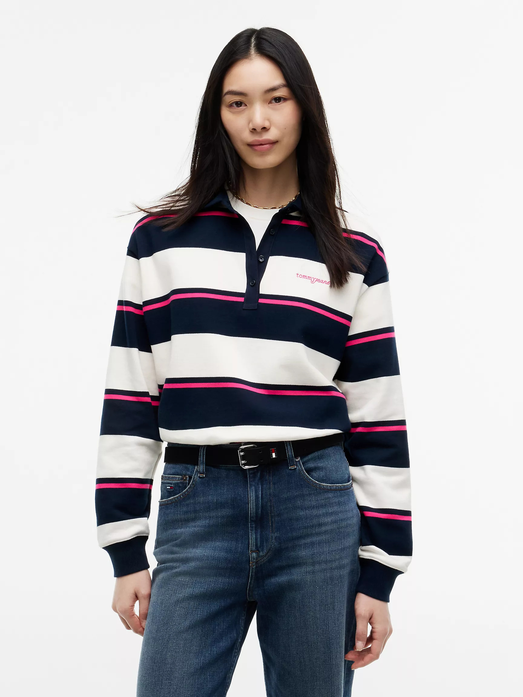 Tommy Jeans Relaxed Rugby Sweatshirt | Tommy Hilfiger | Tommy Hilfiger (US)
