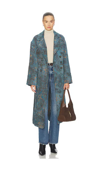 Free People Micah Duster in Blue. - size S | Revolve Clothing (Global)