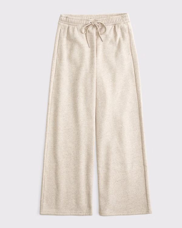 Essential Mid Rise Wide Leg Sunday Sweatpant | Abercrombie & Fitch (US)