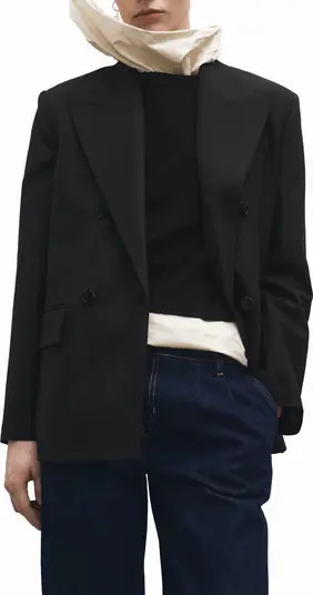 MANGO Double Breasted Suit Jacket | Nordstrom | Nordstrom
