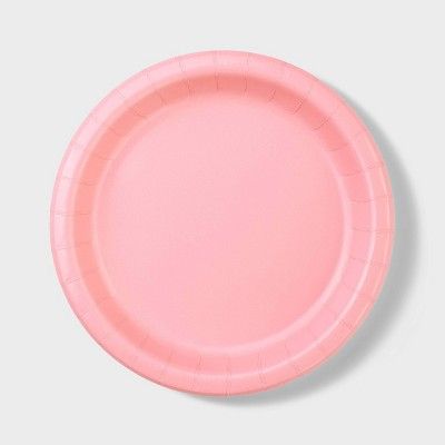 20ct 8.5" Disposable Dinner Plates Light Pink - Spritz™ | Target