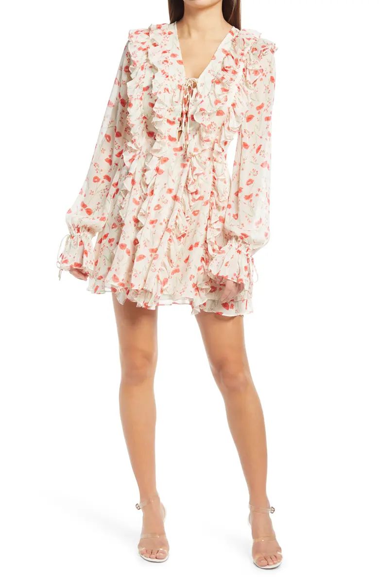 Floral Ruffle Long Sleeve Dress | Nordstrom