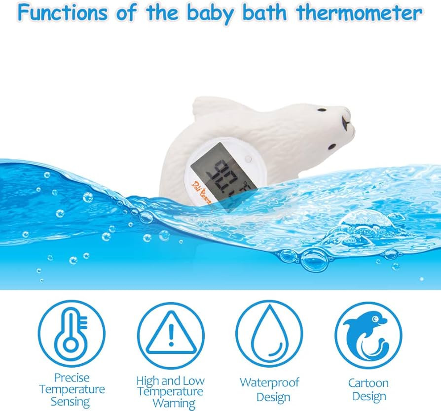 Doli Yearning Upgrade Baby Bath Thermometer Room Temperature| Water Thermometer|Kids' Bathroom Sa... | Amazon (US)