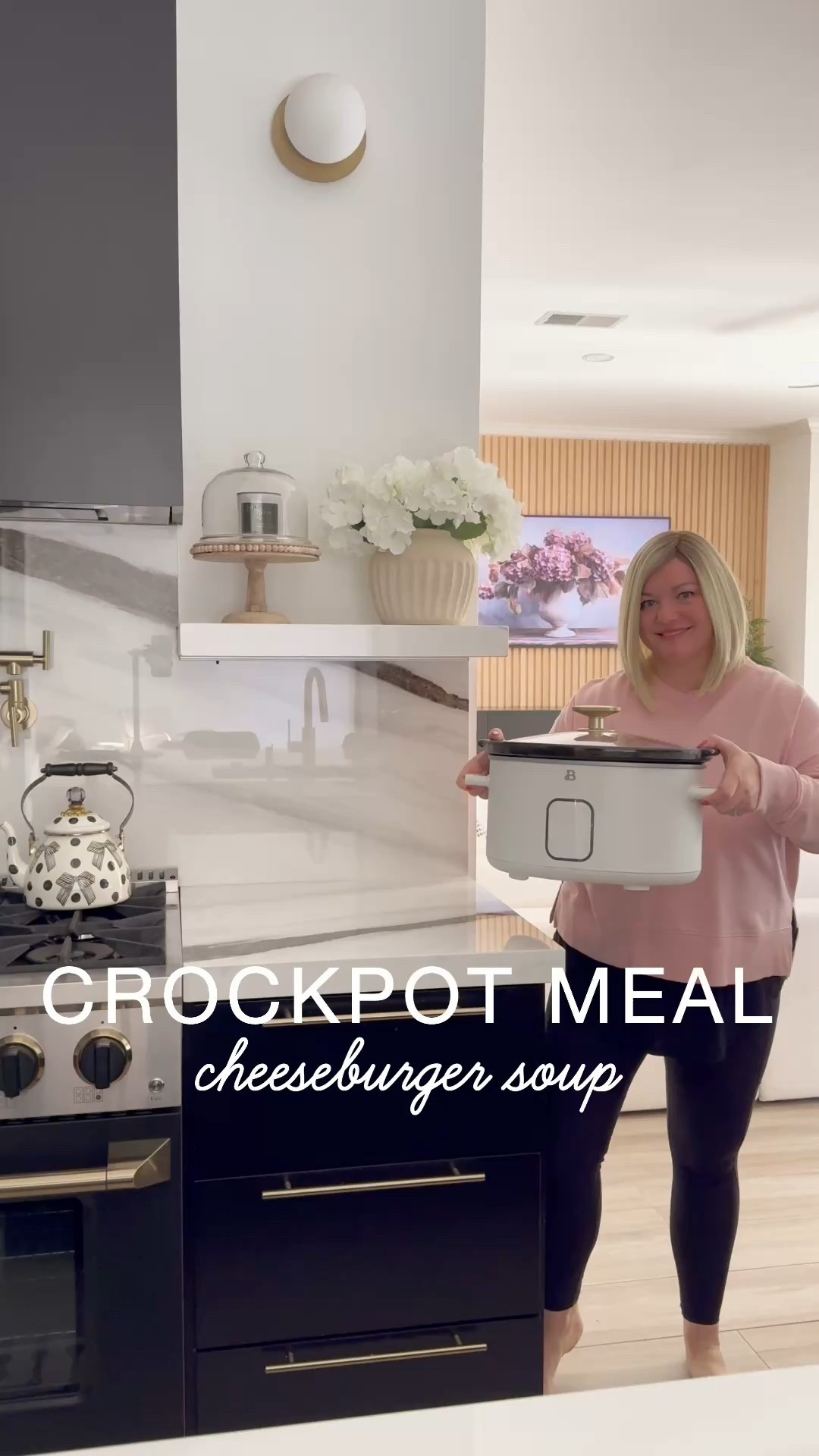 Crockpot Cheeseburger Soup 🥣 

Full recipe is on my website www.kristensellentin.com 

#cooking #walmart #kitchen #dinner #family 

#LTKWatchNow #LTKFamily #LTKHome
