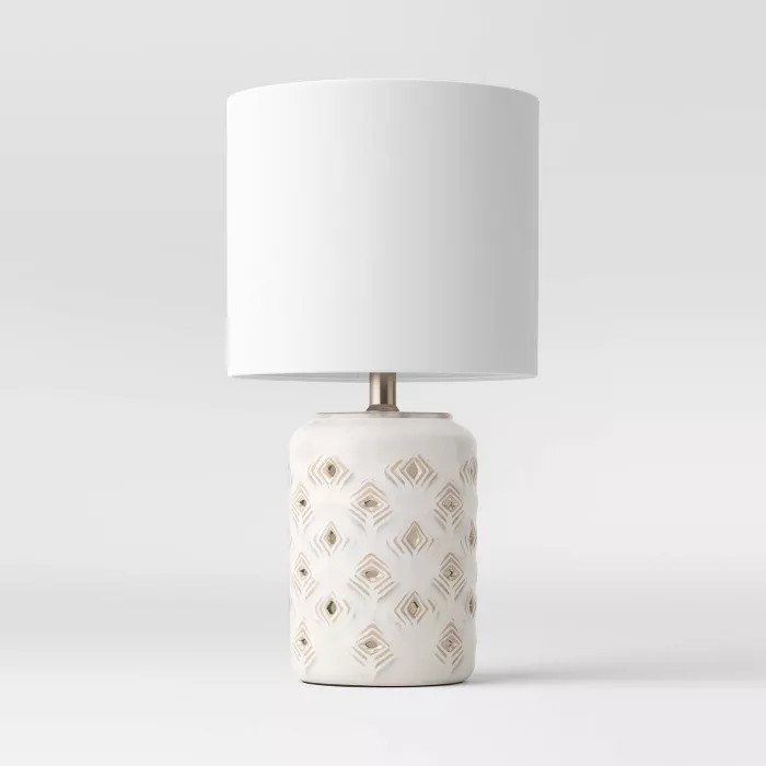 Diamond Cutout Table Lamp with Lit Base - Opalhouse™ | Target