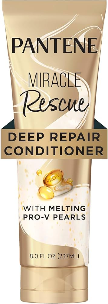 Pantene Miracle Rescue Deep Conditioner with Melting Pro-V Pearls - For Dry, Damaged, or Color-Tr... | Amazon (US)