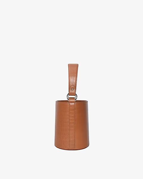HYER GOODS Upcycled Genuine Leather Mini Bucket Bag | Express