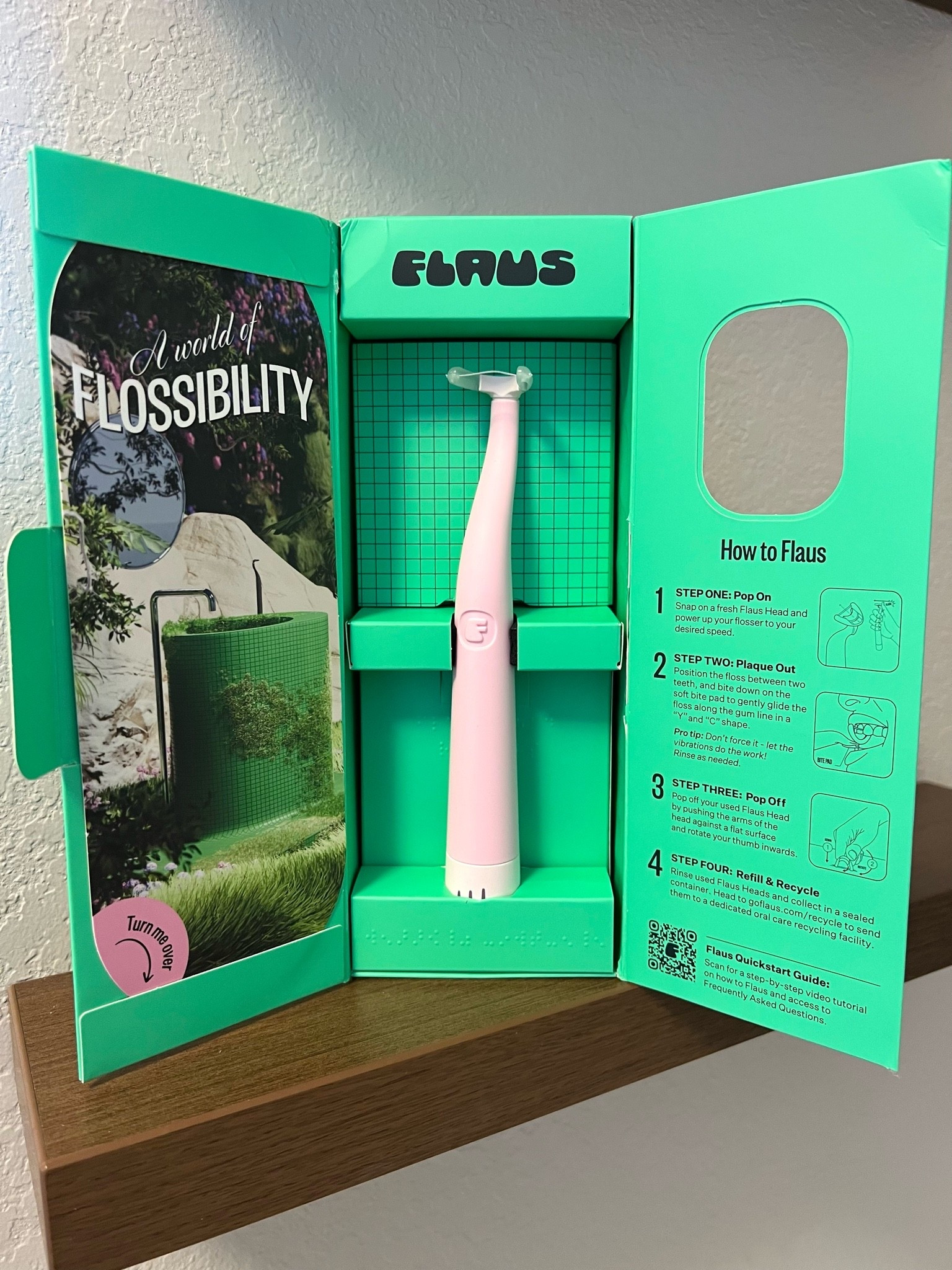 🦷FLAUS: #ad It's like an electric toothbrush, but for flossing! @goflaus #flaus

🦷How Flaus works:
Flaus' patented technology uses up to 18,000 sonic vibrations with a left-to-right displacement motion to create a "floss-assist" motion that helps remove plaque, massage gums and move floss quickly between tight teeth. The Y-shaped head and ergonomic handle makes cleaning your molars easy and comfortable.

🦷BENEFITS:
•Makes flossing comfier & easier
•5x faster than traditional flossing
•Builds easy, healthy habits (and gums!)
•Keeps finger germs out of mouth

🩷Love that it comes in pink too!

#LTKBeauty #LTKselfcare #LTKTravel