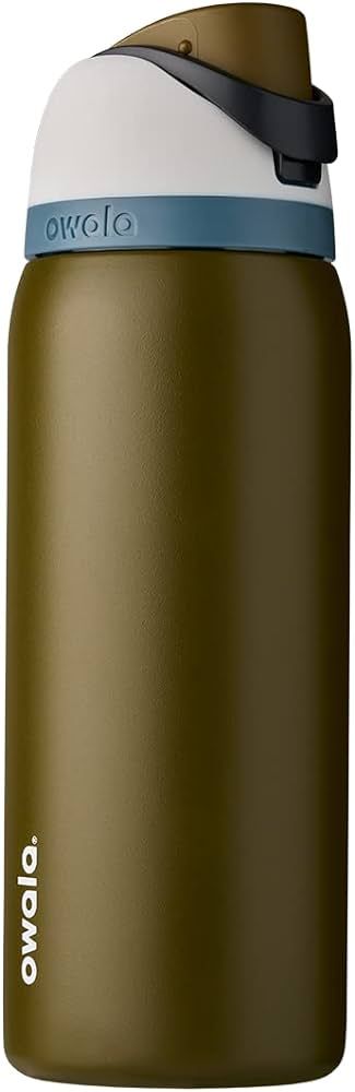 Owala FreeSip Insulated Stainless Steel Water Bottle with Straw, BPA-Free Sports Water Bottle, Great for Travel, 32 Oz, Forrestry | Amazon (US)