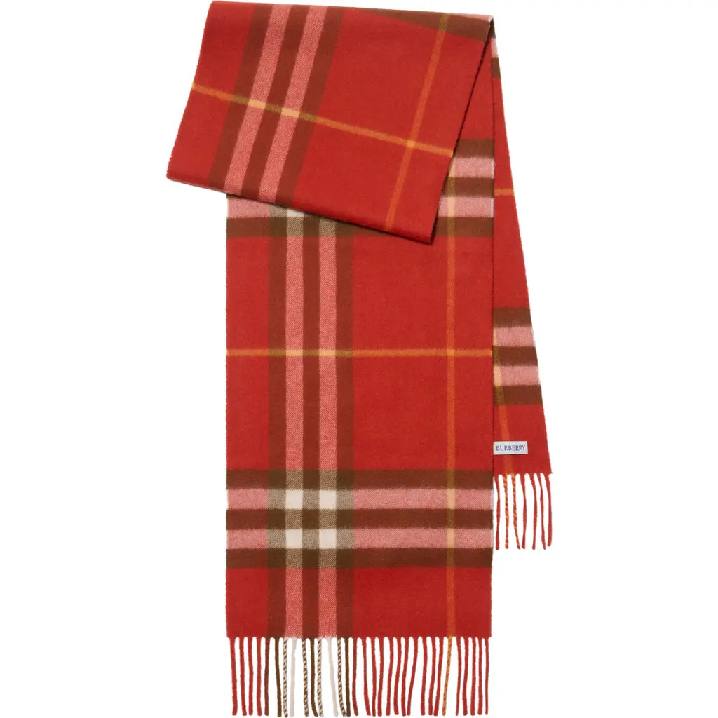 burberry Check Cashmere Scarf in Roux at Nordstrom | Nordstrom