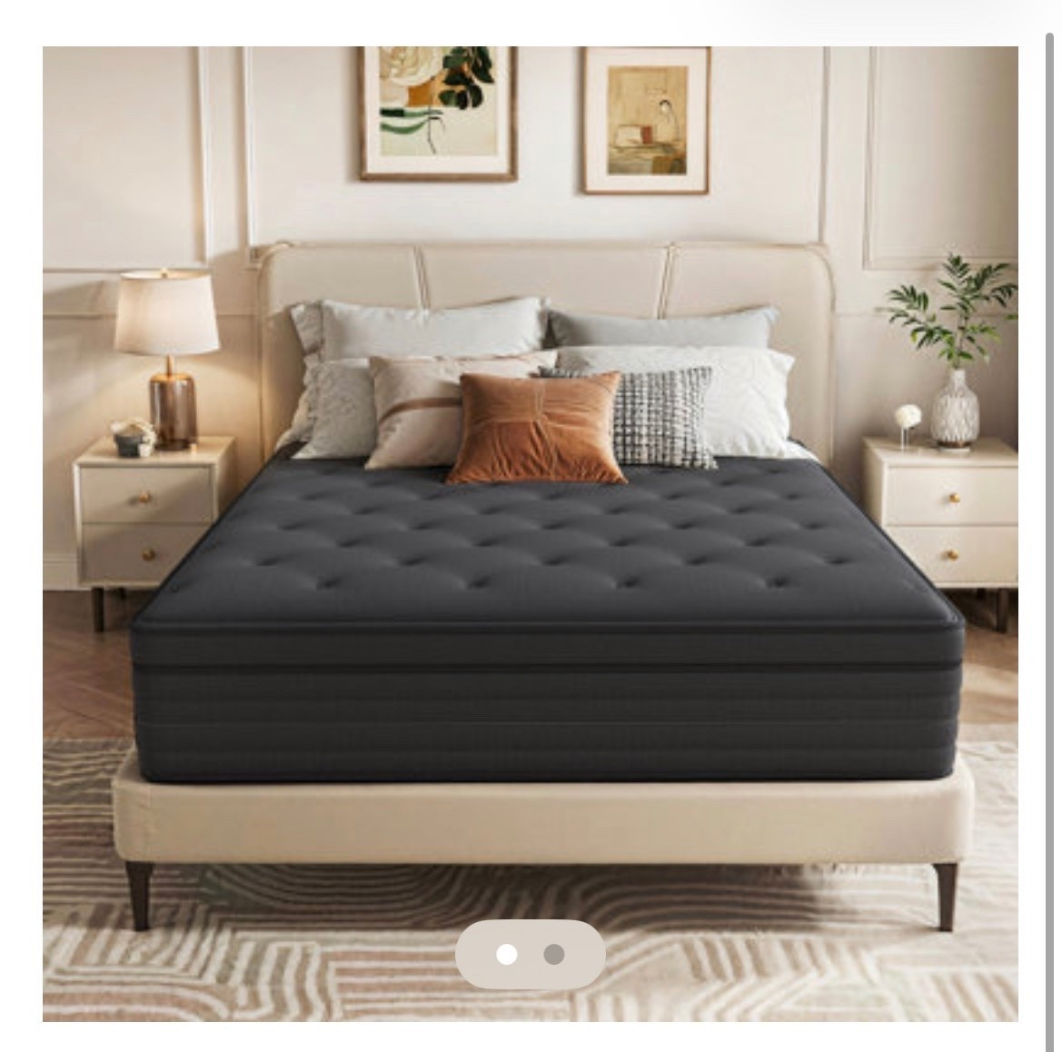 Upgrade your sleep setup with this hybrid Euro top mattress from Wayfair North America. Designed with pocket springs and memory foam comfort layers, this medium-firm mattress offers the perfect balance of support and pressure relief for restful nights. The plush Euro top adds an extra layer of comfort, making it ideal for primary bedrooms, guest rooms, and everyday sleep. A great choice for creating a cozy, hotel-inspired bedroom retreat.