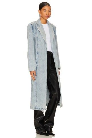 BY.DYLN Yolanda Coat in Light Blue from Revolve.com | Revolve Clothing (Global)