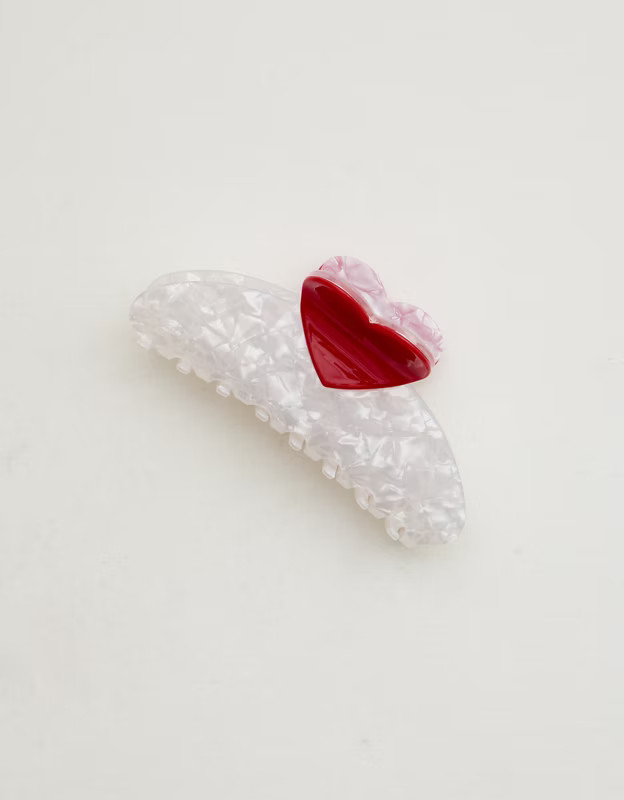 Aerie Large Peaking Heart Clip | Aerie
