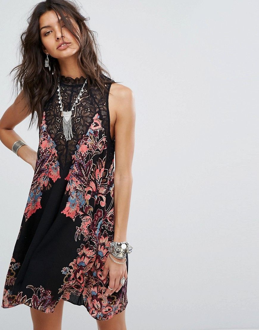 Free People Marsha Printed Slip Dress - Multi | Asos AU